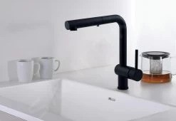 Paffoni Light - Miscelatore Da Lavello Con Doccetta Estraibile, Nero Opaco LIG285NO-MET -Forniture Per Attrezzature Da Cucina 2b30c4b0a4da3853fac2ad4b