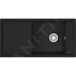 Franke Ambion - Lavello In Ceramica ABK 611-100, 1000x510 Mm, Antracite Opaca 124.0515.576