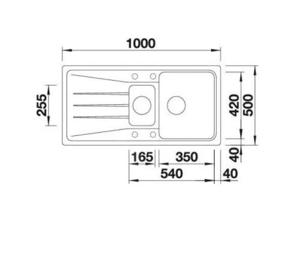Blanco Sona 6 - Lavello In Silgranit, 1000x500 Mm, Antracite 519852 4 Blanco Sona 6 - Lavello In Silgranit, 1000x500 Mm, Antracite 519852 - immagine 2