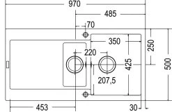 Franke Maris - Lavello In Fragranite MRG 651, 970x500 Mm, Pietra Grigia 114.0120.253 -Forniture Per Attrezzature Da Cucina 30889146a5140b6f55307927