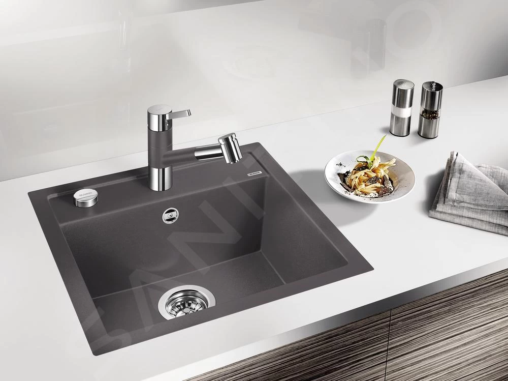 Blanco Tivo S - Miscelatore Da Lavello Con Doccetta Estraibile, Grigio Roccia/cromo 518798 6 Blanco Tivo S - Miscelatore Da Lavello Con Doccetta Estraibile, Grigio Roccia/cromo 518798 - immagine 4