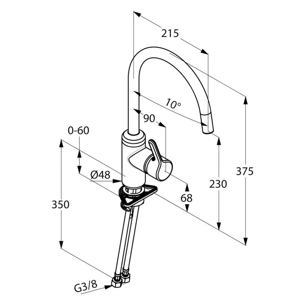 Kludi Bingo Star - Miscelatore Monocomando Per Lavello, Cromato 428030578 4 Kludi Bingo Star - Miscelatore Monocomando Per Lavello, Cromato 428030578 - immagine 2