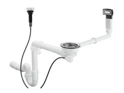 Hansgrohe Sistemi Di Scarico - Sistema Di Scarico E Troppopieno Automatico Per Lavelli, Acciaio Inox 43931800