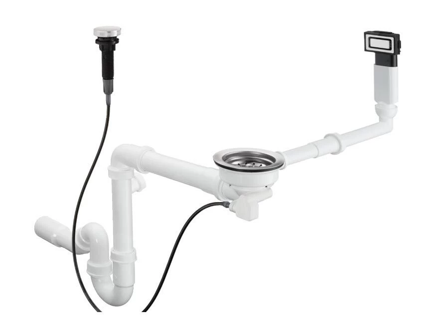 Hansgrohe Sistemi Di Scarico - Sistema Di Scarico E Troppopieno Automatico Per Lavelli, Acciaio Inox 43931800 3 Hansgrohe Sistemi Di Scarico - Sistema Di Scarico E Troppopieno Automatico Per Lavelli, Acciaio Inox 43931800