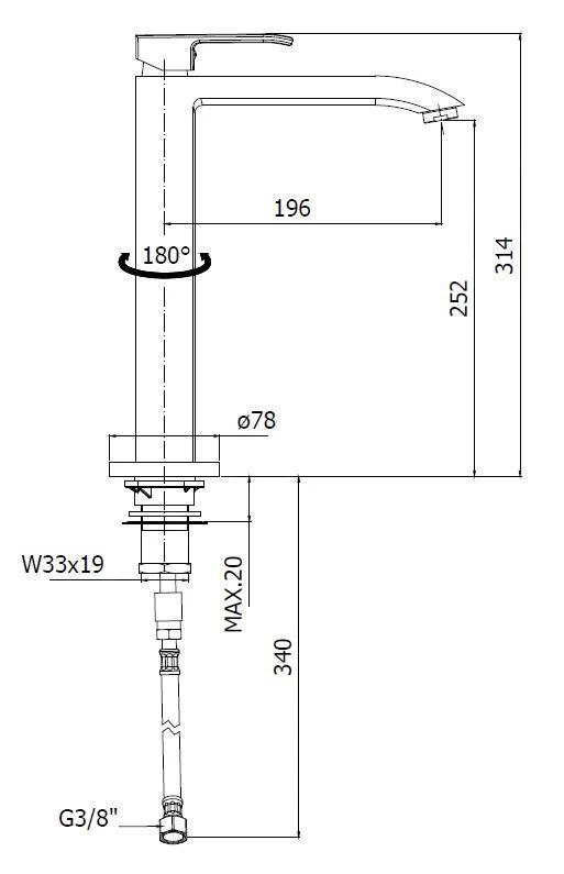 Paffoni Level - Miscelatore Da Lavello, Acciaio Inox LES188ST 4 Paffoni Level - Miscelatore Da Lavello, Acciaio Inox LES188ST - immagine 2