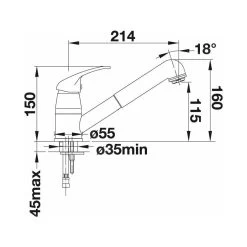 Blanco Daras S - Miscelatore Da Lavello Con Bocca Di Erogazione Estraibile, Caffé 517740 6 Blanco Daras S - Miscelatore Da Lavello Con Bocca Di Erogazione Estraibile, Caffé 517740 -Forniture Per Attrezzature Da Cucina 343f27bd02126dc44272dc3e 1