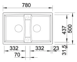Blanco Lexa 8 - Lavello In Silgranit, 780x500 Mm, Con Comando Remoto Dello Scarico, Nero 525905 -Forniture Per Attrezzature Da Cucina 348517bf49ec3aa07b45acf4