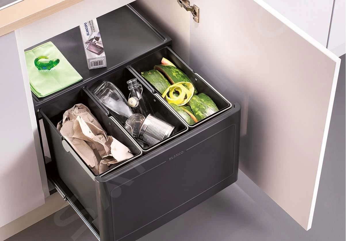 Blanco Botton Pro - Pattumiera Ad Incasso, Differenziata, 39 L 517470 5 Blanco Botton Pro - Pattumiera Ad Incasso, Differenziata, 39 L 517470 - immagine 3