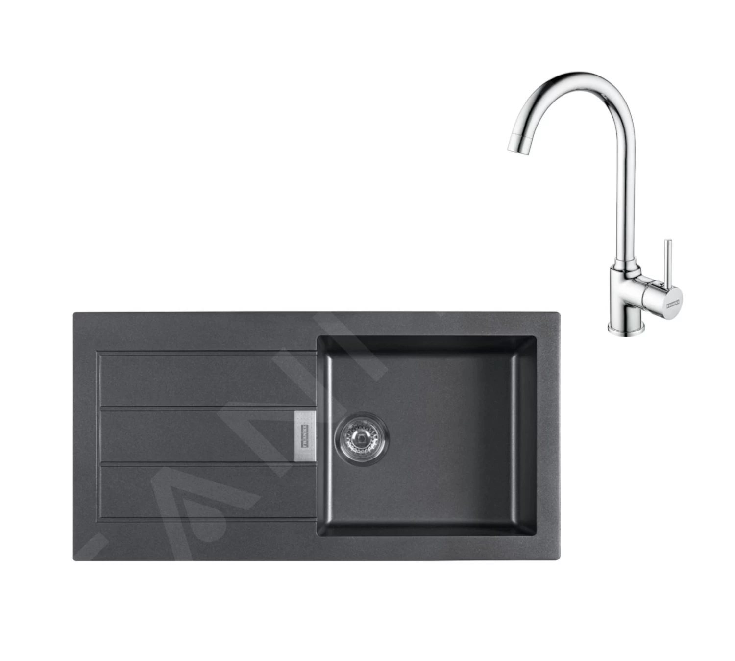 Franke Set - Set Da Cucina T108, Lavello In Tectonite S2D 611-100 E Miscelatore FP 9000.31, Nero/cromo 143.0675.739 3 Franke Set - Set Da Cucina T108, Lavello In Tectonite S2D 611-100 E Miscelatore FP 9000.31, Nero/cromo 143.0675.739