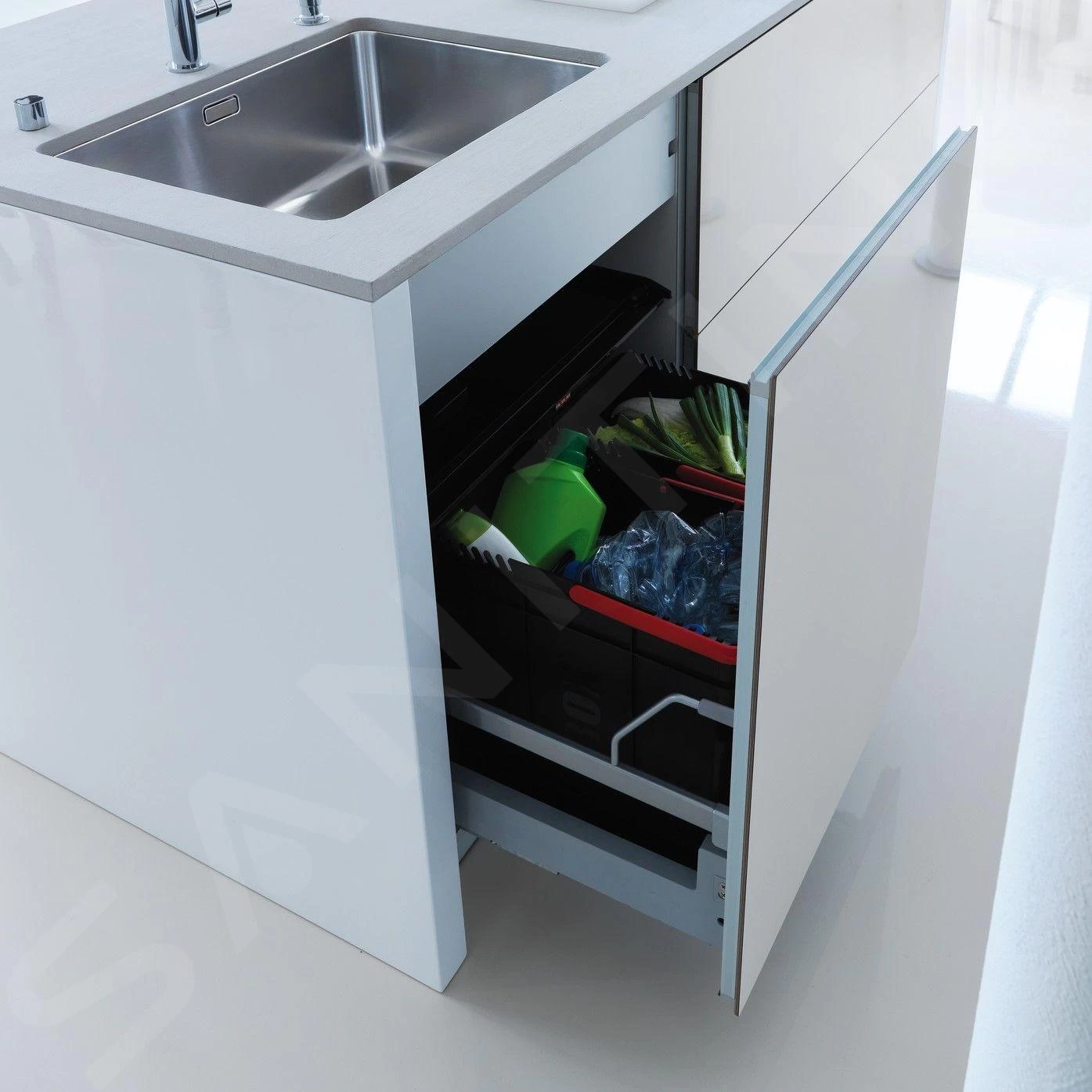 Franke Differenziatori - Cestino Portarifiuti Incorporato 300-60 Duo 121.0150.143 5 Franke Differenziatori - Cestino Portarifiuti Incorporato 300-60 Duo 121.0150.143 - immagine 3