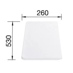 Blanco Accessori - Tagliere Median, Bianco 217611 -Forniture Per Attrezzature Da Cucina 36f64557ab7ce76df13271c9