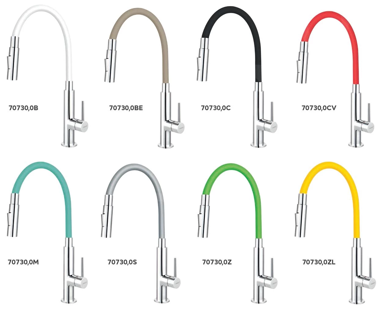 Novaservis Ferro - Miscelatore Da Lavello Con Braccio Di Erogazione Flessibile, 2 Getti, Bianco/cromo 70730,0B 5 Novaservis Ferro - Miscelatore Da Lavello Con Braccio Di Erogazione Flessibile, 2 Getti, Bianco/cromo 70730,0B - immagine 3