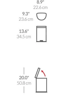 Simplehuman Pattumiere - Pattumiera 6 L, Bianco CW1835CB 9 Simplehuman Pattumiere - Pattumiera 6 L, Bianco CW1835CB -Forniture Per Attrezzature Da Cucina 397f121afe176573687c6b1d