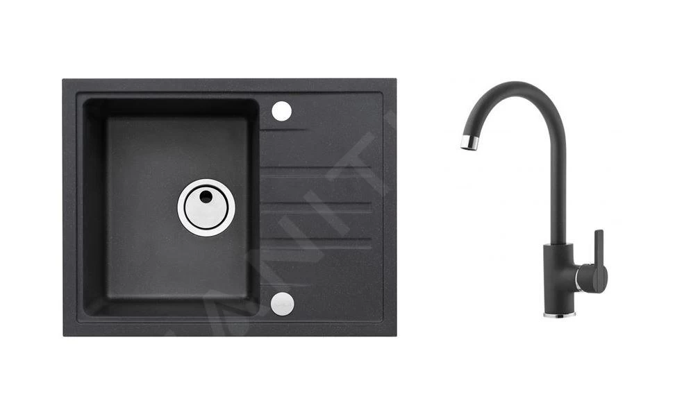 Alveus Set - Set Lavello Intermezzo 30 E Miscelatore Tonia, Carbon SETA361 3 Alveus Set - Set Lavello Intermezzo 30 E Miscelatore Tonia, Carbon SETA361