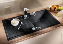 Blanco Metra 5 - Lavello In Silgranit, 850x490 Mm, Con Comando Remoto Dello Scarico, Nero 525921 -Forniture Per Attrezzature Da Cucina 3ab824f308f063fde38a1a4f