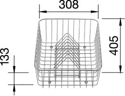 Blanco Accessori - Cesto Portastoviglie Classic, 405x308 Mm, Acciaio Inox 507829 -Forniture Per Attrezzature Da Cucina 3b35d483de263fe81fa16ada