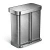 Simplehuman Pattumiere - Pattumiera Differenziata, Con Portasacchetti, 58 L, Acciaio Inox Spazzolato CW2025 -Forniture Per Attrezzature Da Cucina 3c458787a5e39194c89d8aa6