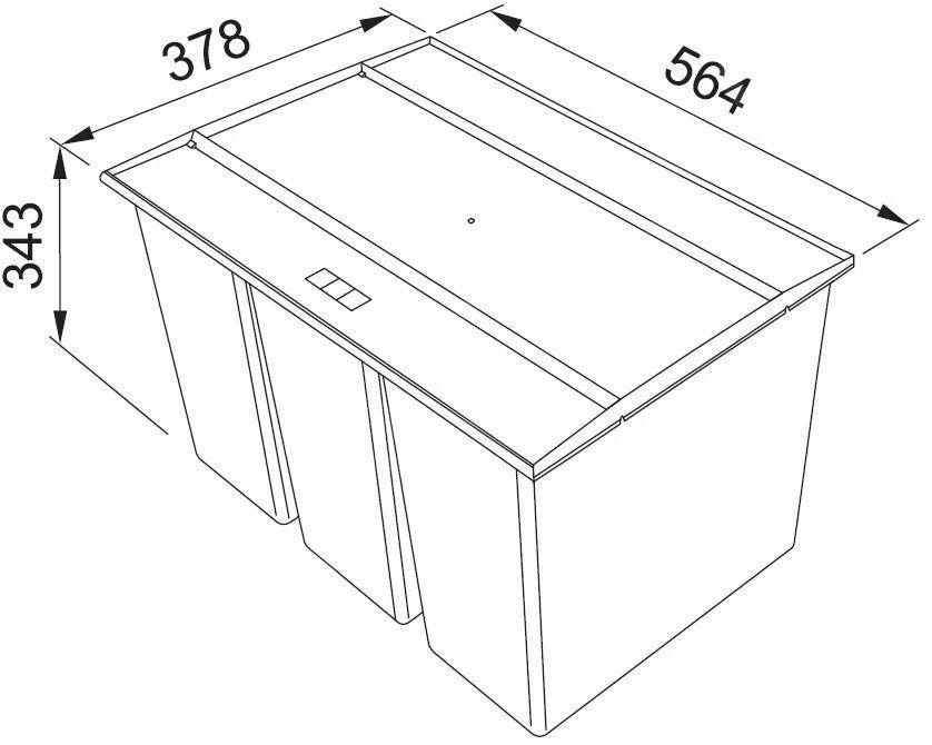 Franke Differenziatori - Pattumiera Incorporata Easysort 600-2-2 121.0494.193 4 Franke Differenziatori - Pattumiera Incorporata Easysort 600-2-2 121.0494.193 - immagine 2