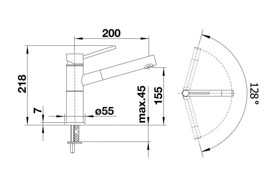 Blanco Alta S - Miscelatore Da Lavello Con Doccetta Estraibile, Cromo 518407 4 Blanco Alta S - Miscelatore Da Lavello Con Doccetta Estraibile, Cromo 518407 - immagine 2