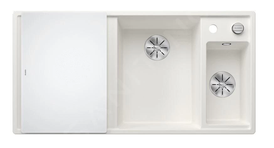 Blanco Axia III 6 - Lavello In Silgranit, 1000x510 Mm, Con Comando Remoto Dello Scarico E Accessori, InFino, Bianco 523477 5 Blanco Axia III 6 - Lavello In Silgranit, 1000x510 Mm, Con Comando Remoto Dello Scarico E Accessori, InFino, Bianco 523477 - immagine 3