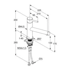 Kludi Steel - Miscelatore Da Lavello, Acciaio Spazzolato 44850F860 5 Kludi Steel - Miscelatore Da Lavello, Acciaio Spazzolato 44850F860 -Forniture Per Attrezzature Da Cucina 3e04ee877d334719f129a6de