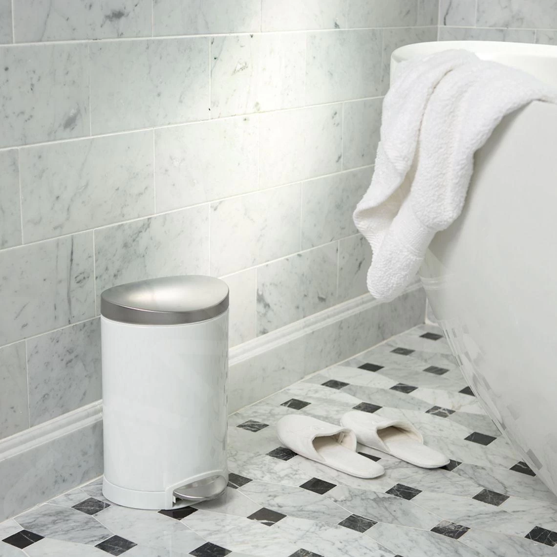 Simplehuman Pattumiere - Pattumiera 6 L, Bianco CW1835CB 8 Simplehuman Pattumiere - Pattumiera 6 L, Bianco CW1835CB - immagine 6