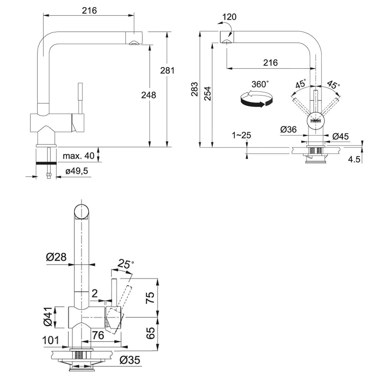 Franke Set - Set Per Cucina G120, Lavello In Fragranite BSG 611-78/39, Onice + Miscelatore SAMOA, Cromo 114.0440.858 5 Franke Set - Set Per Cucina G120, Lavello In Fragranite BSG 611-78/39, Onice + Miscelatore SAMOA, Cromo 114.0440.858 - immagine 3