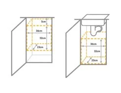Simplehuman Pattumiere - Pattumiera Incorporata 10 L CW1643 -Forniture Per Attrezzature Da Cucina 405f38d1ec5940353a87375b