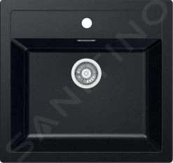 Franke Sirius - Lavello In Tectonite SID 610, 560x530 Mm, Nero 114.0264.011