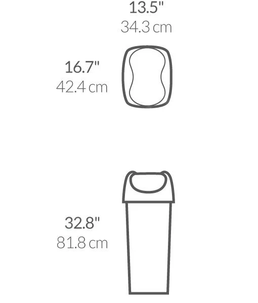 Simplehuman Pattumiere - Pattumiera 60 L, Nero CW1333 4 Simplehuman Pattumiere - Pattumiera 60 L, Nero CW1333 - immagine 2