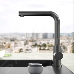 Villeroy & Boch Modern Steel - Miscelatore Da Lavello, Antracite 96680105 -Forniture Per Attrezzature Da Cucina 41d3fa3f97e43d1e6cb395fc