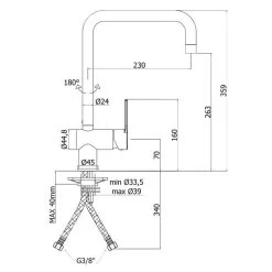Paffoni West - Miscelatore Da Lavello, Cromato WS980CR -Forniture Per Attrezzature Da Cucina 424c0662bbfc4060a7a24d59