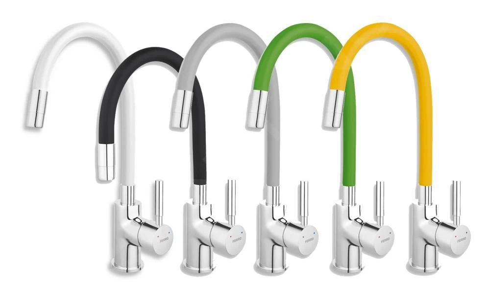 Novaservis Ferro - Miscelatore Da Lavello Con Braccio Di Erogazione Flessibile, Verde/cromo 70710,0Z 6 Novaservis Ferro - Miscelatore Da Lavello Con Braccio Di Erogazione Flessibile, Verde/cromo 70710,0Z - immagine 4