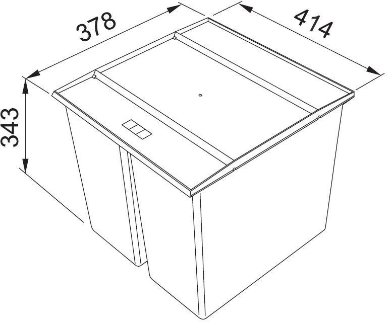 Franke Differenziatori - Pattumiera Incorporata Easysort 450-2-0 121.0494.182 4 Franke Differenziatori - Pattumiera Incorporata Easysort 450-2-0 121.0494.182 - immagine 2