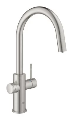 Grohe Blue Home - Miscelatore Connected Per Lavello, Con Sistema Di Filtraggio E Raffreddamento, Supersteel 31541DC0 -Forniture Per Attrezzature Da Cucina 452f048dc48514e182016513