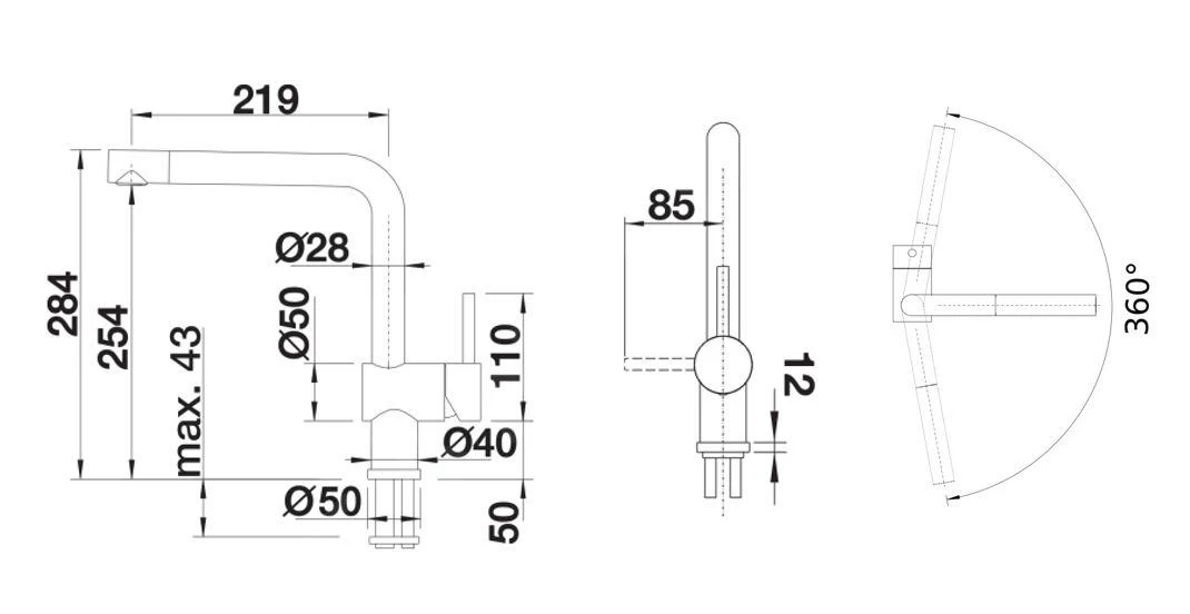 Blanco Linus - Miscelatore Da Lavello, Sottofinestra, Cromo 514025 4 Blanco Linus - Miscelatore Da Lavello, Sottofinestra, Cromo 514025 - immagine 2
