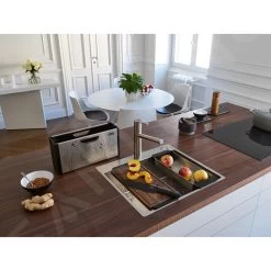 Franke Accessori - Set Accessori Per Lavello, Acciaio Inox/plastica Nera 112.0619.946 -Forniture Per Attrezzature Da Cucina 46cd98e3f813d811ad651018