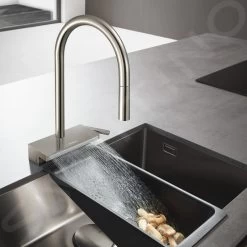 Hansgrohe M81 - Miscelatore Da Lavello Aquno Select Con Doccetta Estraibile E Getto Doccia Piatto, SBox, Simil Inox 73831800 -Forniture Per Attrezzature Da Cucina 46f67b3e64a7e6e9a3a086d8