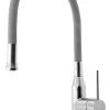 Sapho Rubinetteria - Miscelatore Da Lavello Sili Con Braccio Di Erogazione Flessibile, Color Argento/cromo SR414 -Forniture Per Attrezzature Da Cucina 4706ee5d71ad7226da6d2477