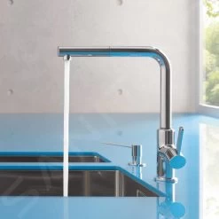 Kludi L-ine S - Miscelatore Monocomando Per Lavello, Con Braccio Di Erogazione Estraibile, Cromato 408510575 -Forniture Per Attrezzature Da Cucina 497b7ecc8c7674d972a33586