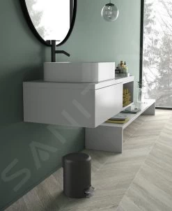 Sapho Accessori Bagno Gedy - Pattumiera Potty 3 L, Soft Close, Nero Opaco 320914 -Forniture Per Attrezzature Da Cucina 49a4cb25ff2499dca33629a1