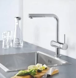 Grohe Blue Pure - Set Miscelatore Da Lavello Minta Con Dispositivo Di Filtraggio Ed Erogatore Estraibile, Cromo 30382000 -Forniture Per Attrezzature Da Cucina 49eaa6338c2122f1decff4ed 1
