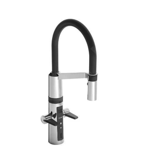 Hansa Fit - Miscelatore Elettronico Hybrid Da Lavello, Valvola Di Arresto Elettronica, Nero/cromo 65262213 3 Hansa Fit - Miscelatore Elettronico Hybrid Da Lavello, Valvola Di Arresto Elettronica, Nero/cromo 65262213