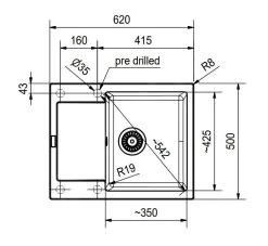 Franke Maris - Lavello In Fragranite MRG 611-62, 620x500 Mm, Nero Opaco 114.0637.573 -Forniture Per Attrezzature Da Cucina 4cfa6bb588ecc192e28b65ce
