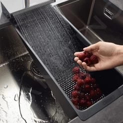 Hansgrohe Accessori - Setaccio Multiuso Per Lavello, Nero Opaco 40963000 -Forniture Per Attrezzature Da Cucina 4d49d4f7fdefb8d02323aa7a