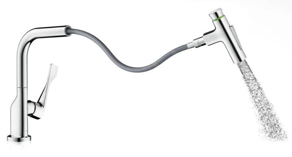 Axor Citterio - Miscelatore Da Lavello Con Doccetta Estraibile E Deviatore, Cromo 39862000 6 Axor Citterio - Miscelatore Da Lavello Con Doccetta Estraibile E Deviatore, Cromo 39862000 - immagine 4