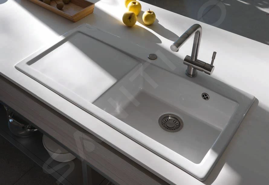 Franke Mythos - Lavello In Ceramica MTK 611-100/7, 1000x510 Mm, Glacier 124.0335.707 6 Franke Mythos - Lavello In Ceramica MTK 611-100/7, 1000x510 Mm, Glacier 124.0335.707 - immagine 4