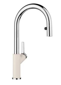 Blanco Carena S - Miscelatore Da Lavello Con Doccetta Estraibile, Bianco Fine/cromo 526931