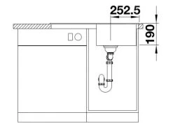 Blanco Legra 45 - Lavello In Silgranit, 780x500 Mm, Nero 526083 7 Blanco Legra 45 - Lavello In Silgranit, 780x500 Mm, Nero 526083 -Forniture Per Attrezzature Da Cucina 4f02c7b7c2c69b0fe80d3810
