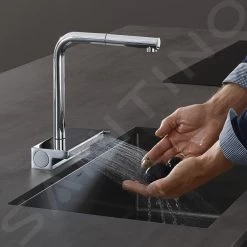 Hansgrohe M81 - Miscelatore Da Lavello Aquno Select Con Bocca Di Erogazione Estraibile E Getto Doccia Piatto, SBox, Cromo 73830000 -Forniture Per Attrezzature Da Cucina 4fccf5609ae988582e9a8b6a